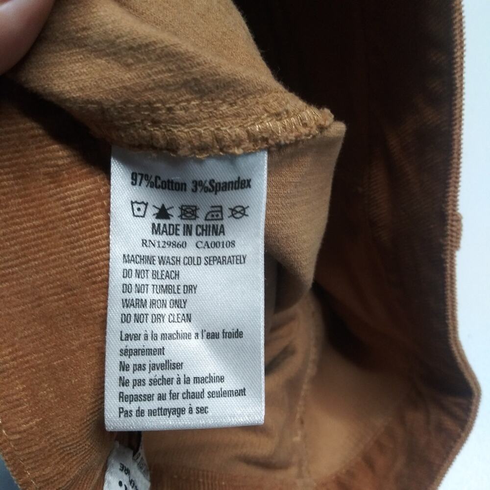 Rhythm Corduroy Mocha Brown Tan Button Down Mini Boho Skirt Size 2 - Picture 8 of 8